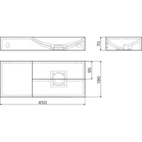 Fonteinset Clou Vale Incl. Toebehoren 7x45 Cm Mat Wit