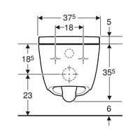 Douche WC Geberit AquaClean Alba Met Afstandsbediening Wit