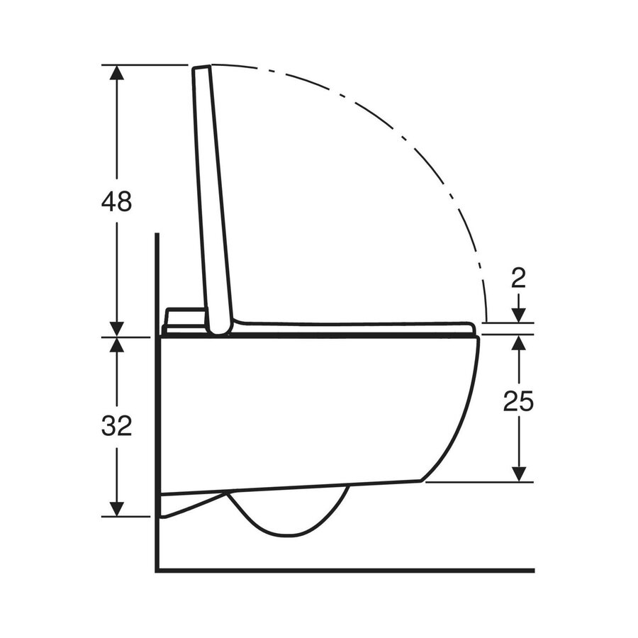 Douche WC Geberit AquaClean Alba Met Afstandsbediening Wit