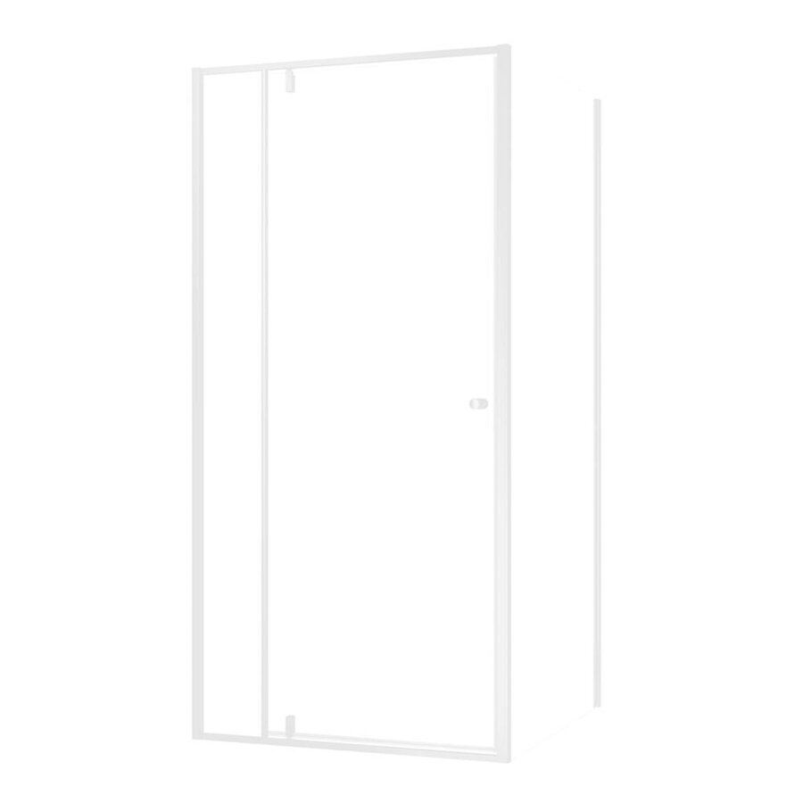 Draaideur Met Zijwand Sealskin Contour 100x100x200 cm Helder Glas 6 mm Mat Wit