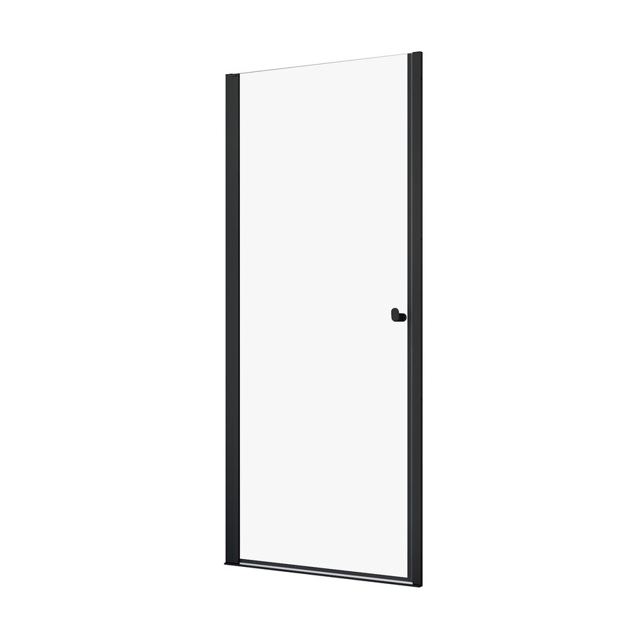 Nisdeur Sealskin Hooked Draaideur in Nis 90x200 cm Helder Glas Mat Zwart