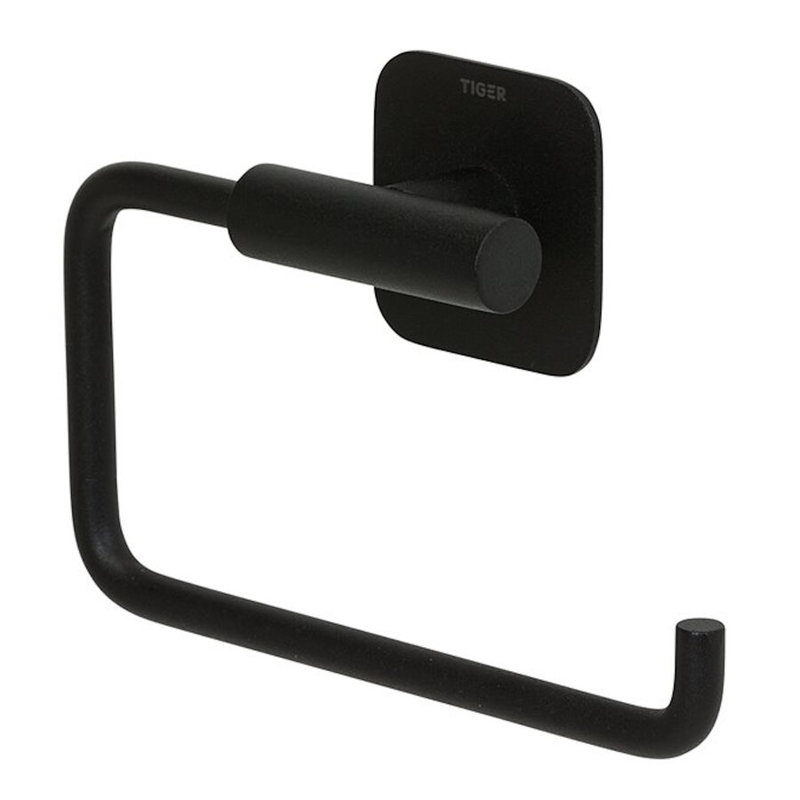 Toiletaccessoireset Tiger Colar - Toiletborstel - Toiletrolhouder - Handdoekhaak Zwart