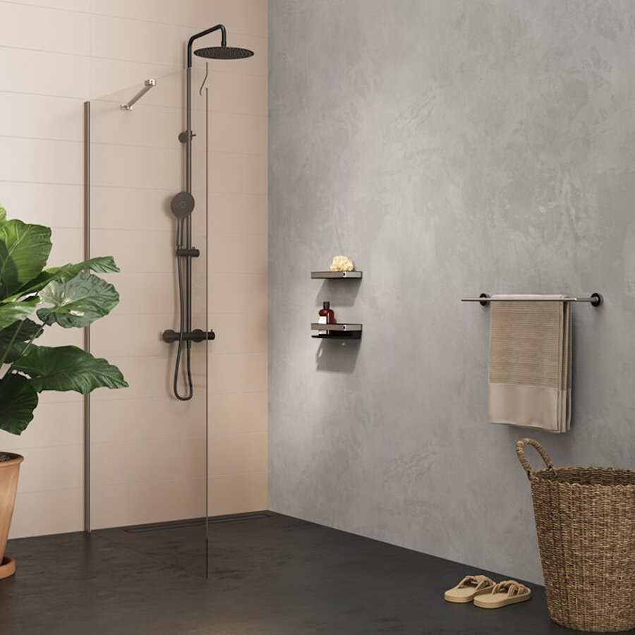 Handdoekrek Tiger Cooper Dubbel 65,2 cm Geborsteld RVS