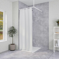 Douchegordijnstangset Sealskin Easy Roll 90x90x90 cm Wit