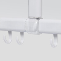 Douchegordijnstangset Sealskin Easy Roll 90x90x90 cm Wit