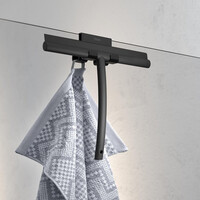 Handdoekhaak Voor Douchecabine Tiger Caddy 6-8 mm Dubbel Zwart