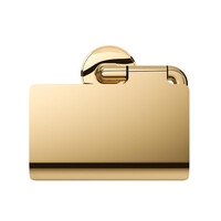 Toiletrolhouder Tiger Cooper Met Klep Hangend Goud