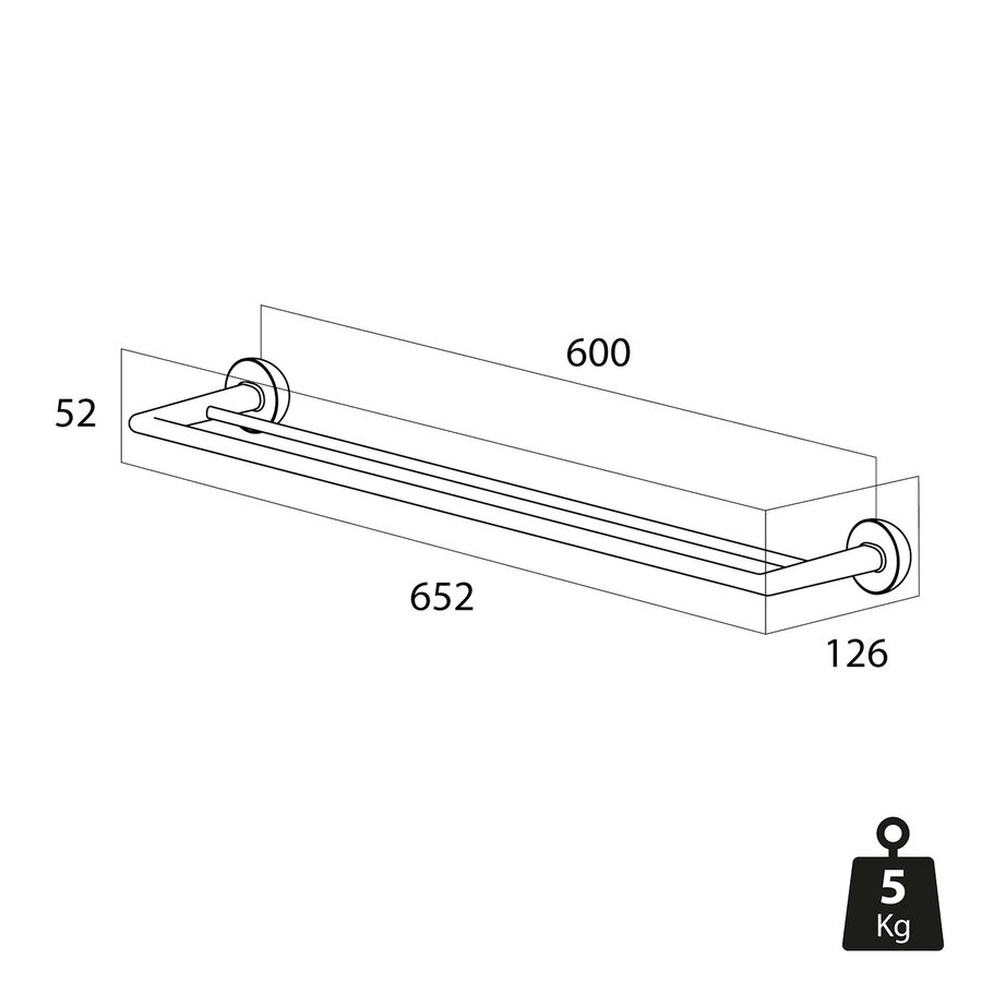 Handdoekrek Tiger Cooper Dubbel 65,2 cm Goud