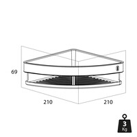 Douchemand Hoek Tiger Cooper 28 cm Goud Zwart