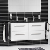 Tiger Boston Wastafelonderkast 120 cm Hoogglans Wit