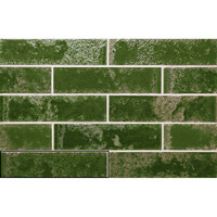 Wandtegel Stardos Pukka 6,4x26 cm Crocodile Green (Prijs per M2)