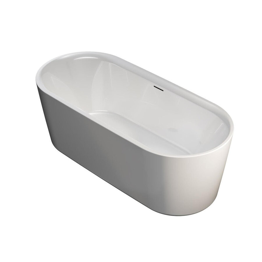 Bad Vrijstaand Riho Modesty 170x76 cm Acryl Hoogglans Wit