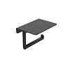 Toiletrolhouder BWS Mark Met Planchet Mat Zwart
