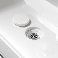 Opbouw Wastafel Sapho Twig Met Wastekapje 60x47 cm Cast Marble Wit