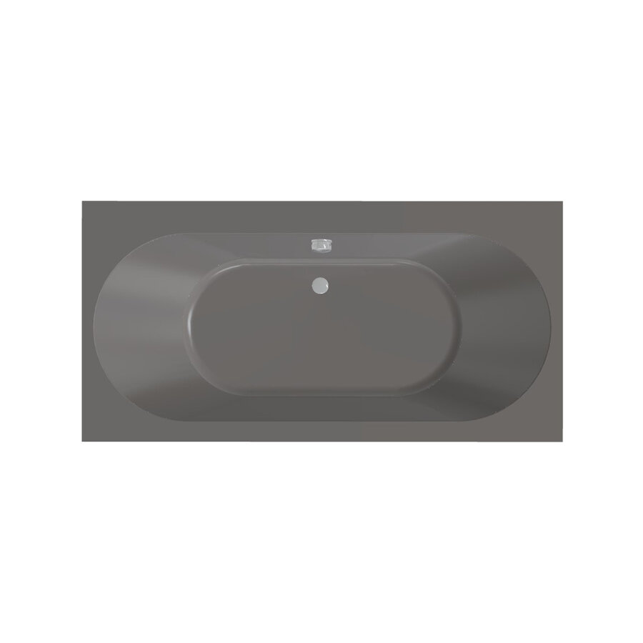 Ligbad Beterbad Xenz Madeira 160x75 cm Inclusief Badpoten Antraciet