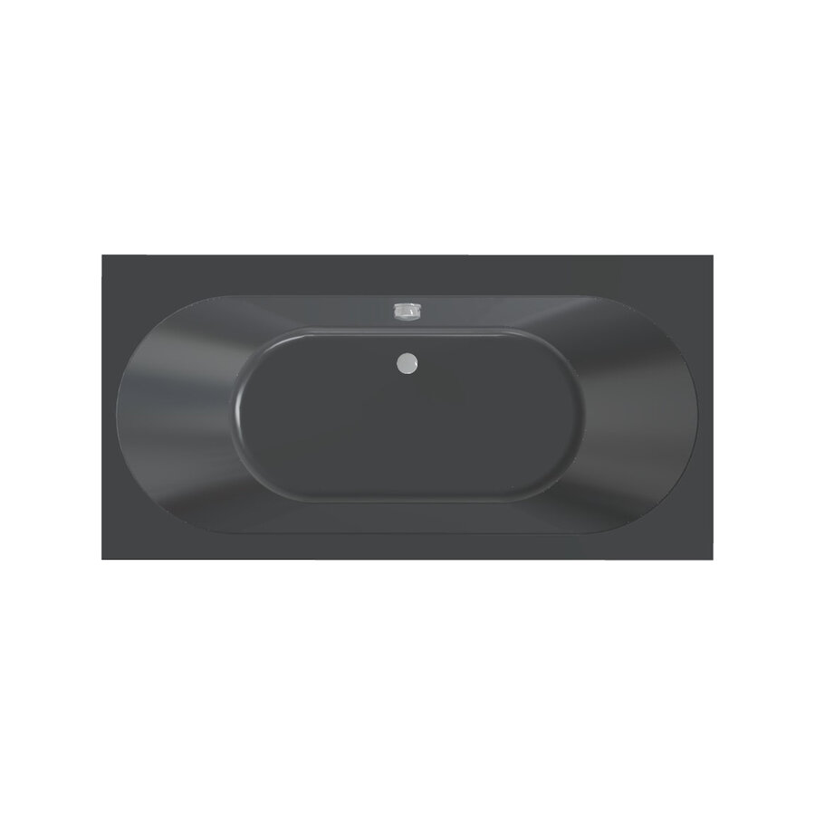 Ligbad Beterbad Xenz Madeira 160x75 cm Inclusief Badpoten Ebony