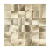 Mozaïek Isodeco Steenstrip Blok Vierkant Zelfklevend 30.5x30.5 cm Licht Goud (Prijs Per Stuk)