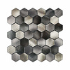 Isodeco Mozaïek Isodeco Steenstrip Hexagon Zelfklevend 30.5x30.5 cm Cobalt Antraciet Goud (Prijs Per Stuk)