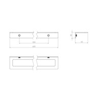 Handdoekrek Clou Fold 60 cm Brons Geborsteld PVD