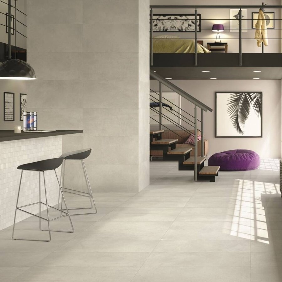 Vloertegel Logan Bianco 60x120cm (prijs per m2)