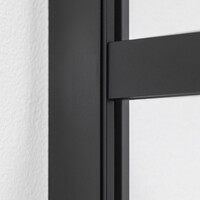 Inloopdouche BWS Black Line 70x200 cm 8mm NANO Glas Mat Zwart Raster