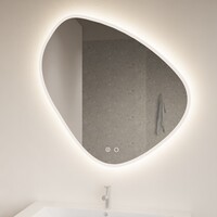 Badkamerspiegel Gliss Design Fury Satine 120x120cm Met LED-Verlichting En Spiegelverwarming