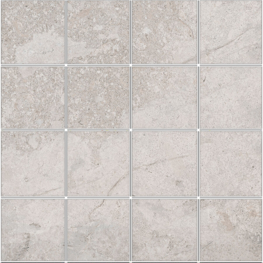 Mozaiek Pamesa Erding Silver 30x30 cm Gerectificeerd Mat Grijs (Prijs Per M2)