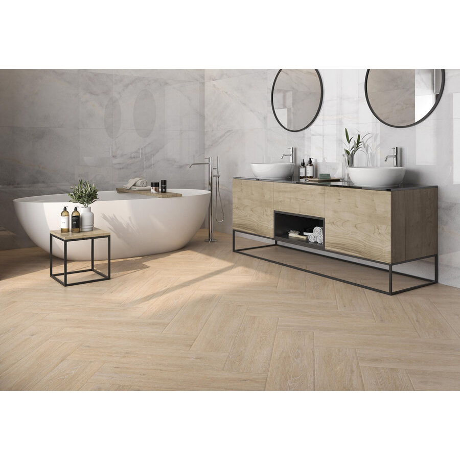 Vloertegel Pamesa At Viggo Arce 20x75 cm Mat Lichtbruin (Prijs Per M2)