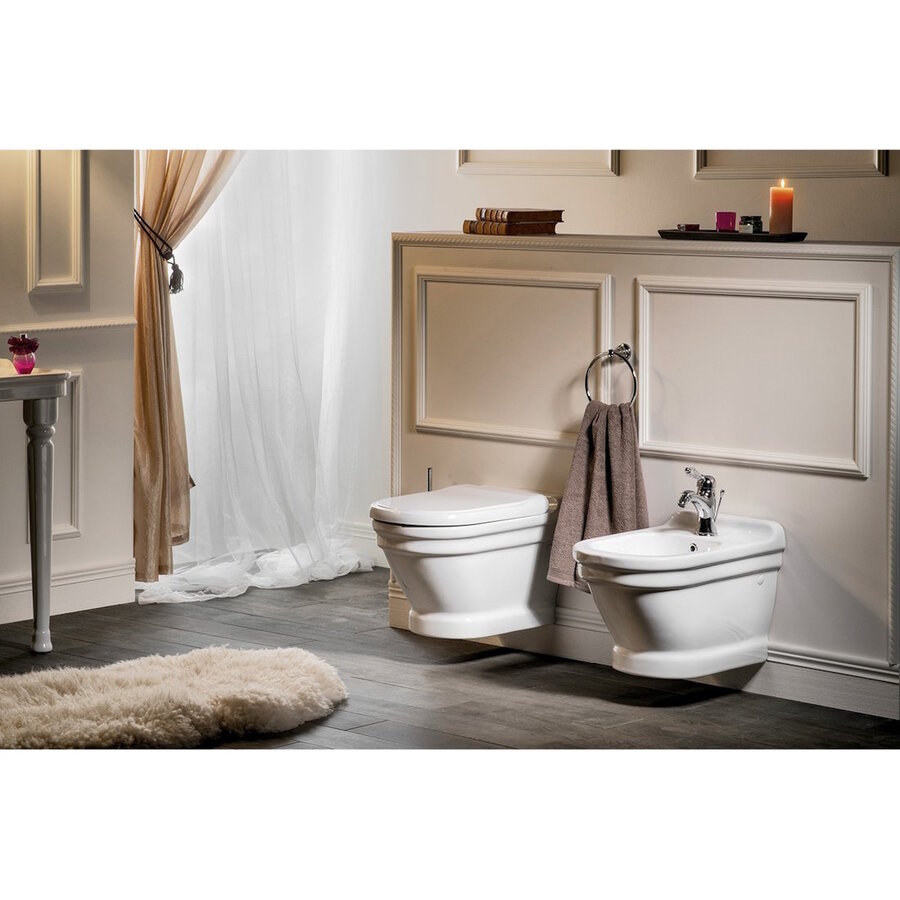 Wandcloset Creavit Antik 35,5x33x53,1 cm Keramiek Retro Glans Wit