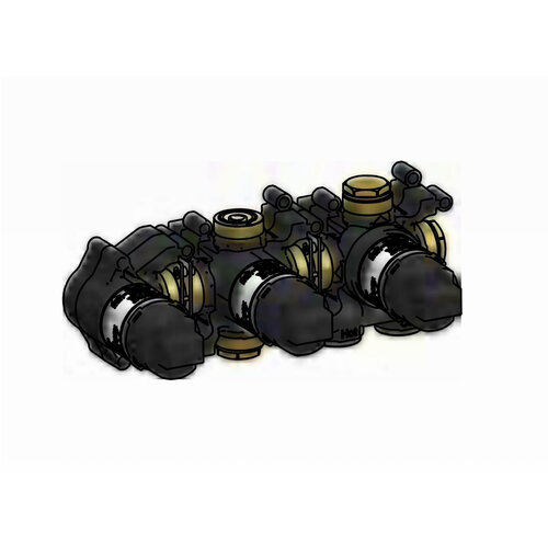 Inbouwdeel Hotbath Thermostaat Met 2-weg stop-omstel Met Handdouche Houder 