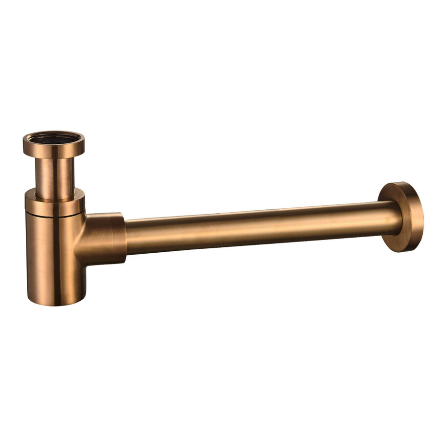 Fonteinset BWS Solid Surface Met Handdoekhouder Links Zwart Koper