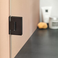 Inloopdouche Sealskin I AM Type A1 100x30x200 cm Helder Glas Antikalk Mat Zwart