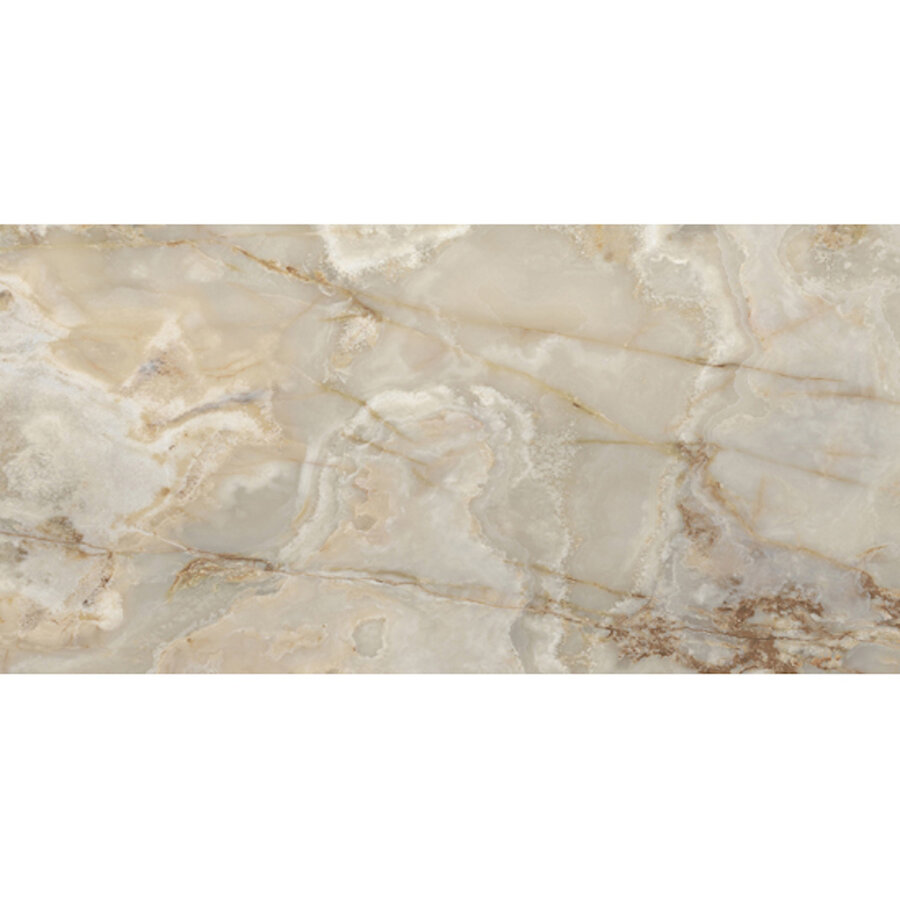 Vloertegel Onyx&More 60x120 cm Glans Golden (Prijs Per M2)