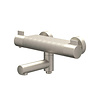 Badthermostaatkraan IVY Pact Opbouw Omstel Met Draaibare Baduitloop Met Omstel Cooltouch Geborsteld Nickel PVD