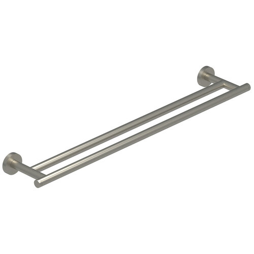 Handdoekrek IVY Dubbel Wandmodel 60 cm Geborsteld Nickel PVD 