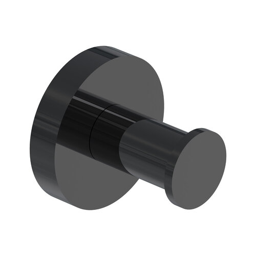 Grote Handdoekhaak IVY Zwart Chroom PVD 