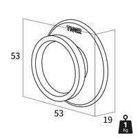 Handdoekhaak Tiger Tess Wit (2 stuks)