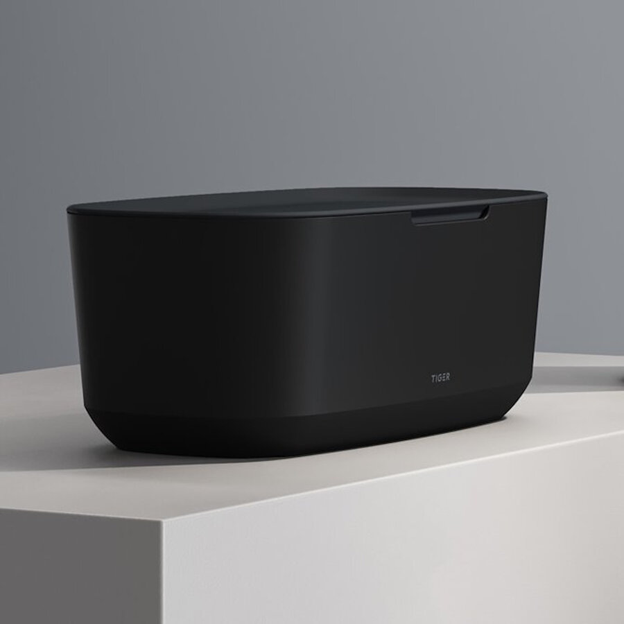 Opbergbox Met Deksel Tiger Tess Vrijstaand Zwart - Antraciet