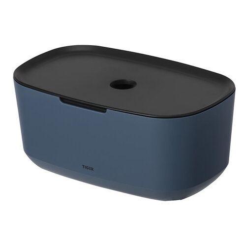 Opbergbox Met Deksel Tiger Tess Vrijstaand Blauw - Zwart 