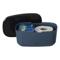 Opbergbox Met Deksel Tiger Tess Vrijstaand Blauw - Zwart