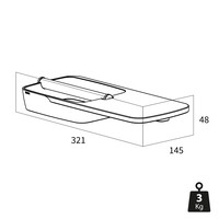 Toiletrolhouder Met Planchet Tiger Tess Wit - Lichtgrijs
