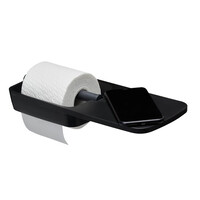 Toiletrolhouder Met Planchet Tiger Tess Zwart - Antraciet