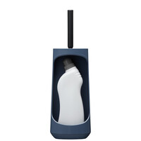 Toiletborstelhouder Tiger Tess Met Opbergfunctie Vrijstaand Swoop Borstel Flexibel Blauw - Zwart