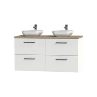 Wastafelonderkast Tiger Studio 120 cm Hoogglans Wit