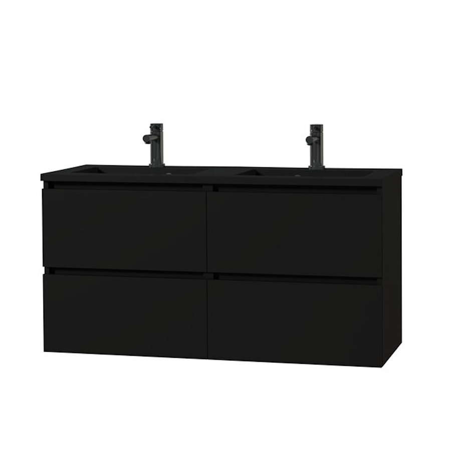 Wastafelonderkast Tiger Loft 120 cm Mat Zwart