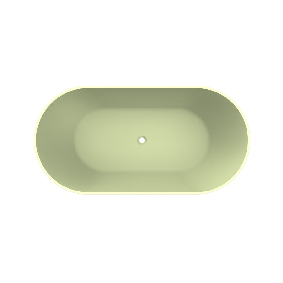 Vrijstaand Ligbad Arcqua Cusco 165x85 Mat Pastel Groen