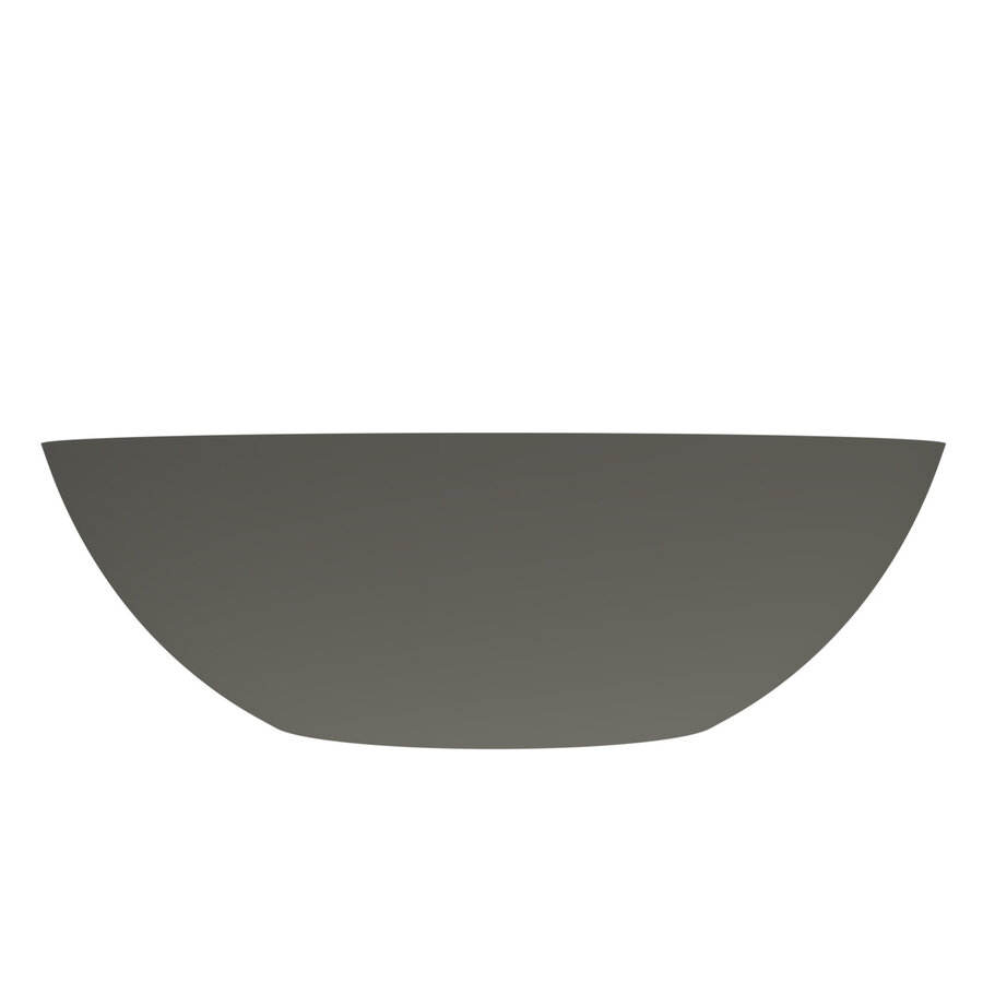 Arcqua Prince Opbouw Waskom Ovaal 49x34 Mat Quartz Grijs