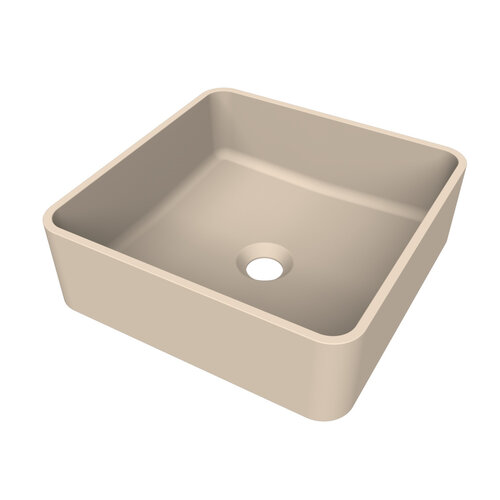 Arcqua Case Opbouw Waskom Vierkant 37x37 Mat Zand 