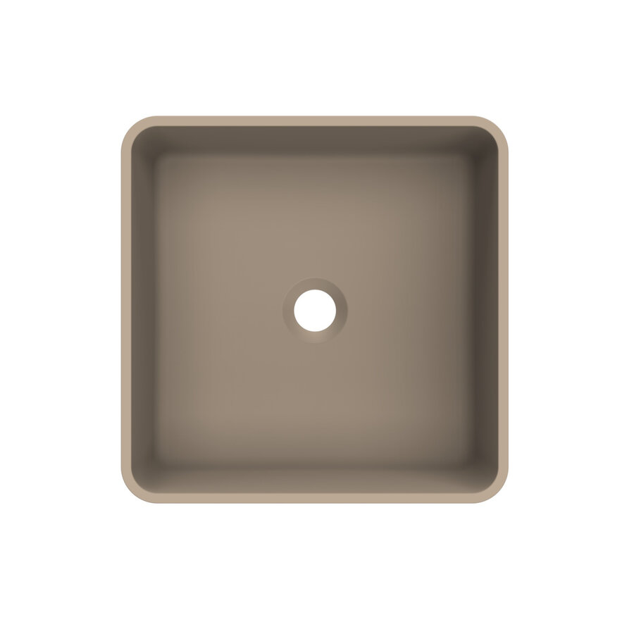 Arcqua Case Opbouw Waskom Vierkant 37x37 Mat Truffel