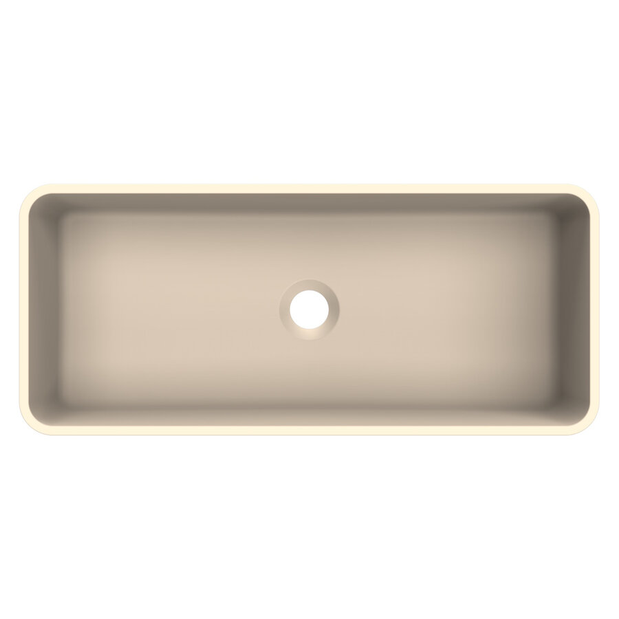 Arcqua Case Opbouw Waskom Rechthoek 60x26 Mat Zand